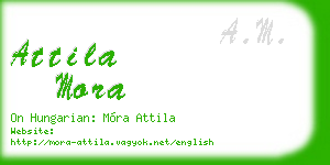attila mora business card